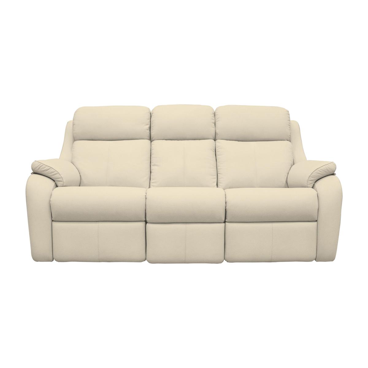 G Plan - Kingsbury 3 Seater Leather Power Recliner Sofa - Cambridge Stone
