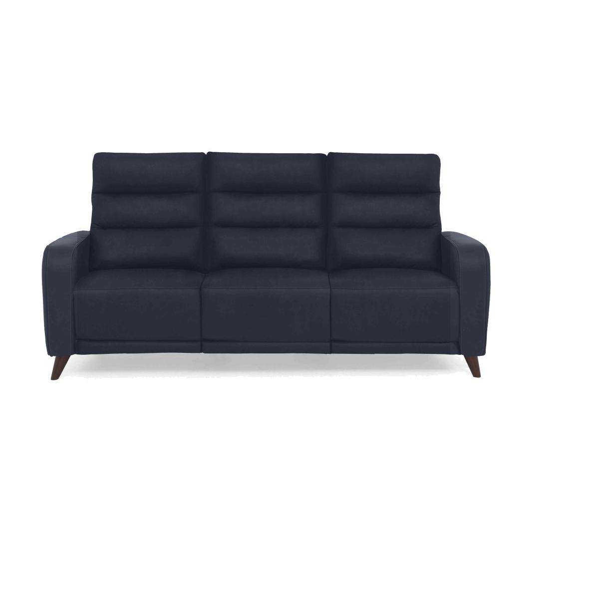 Quinn 3 Seater Fabric Power Recliner Sofa - Velvet Navy – image 1