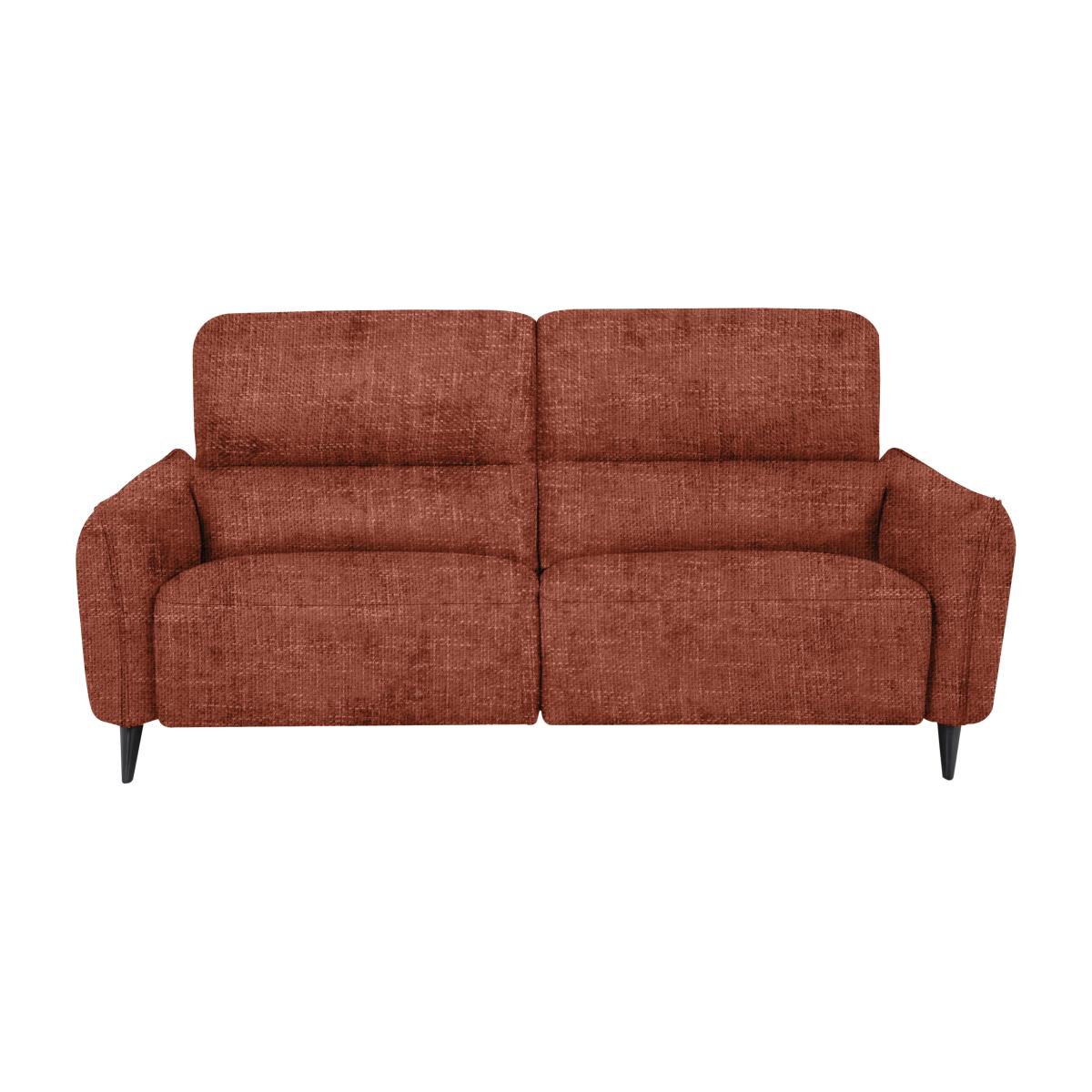 Domicil - Maddox 3 Seater Fabric Power Recliner Sofa - Red Maple