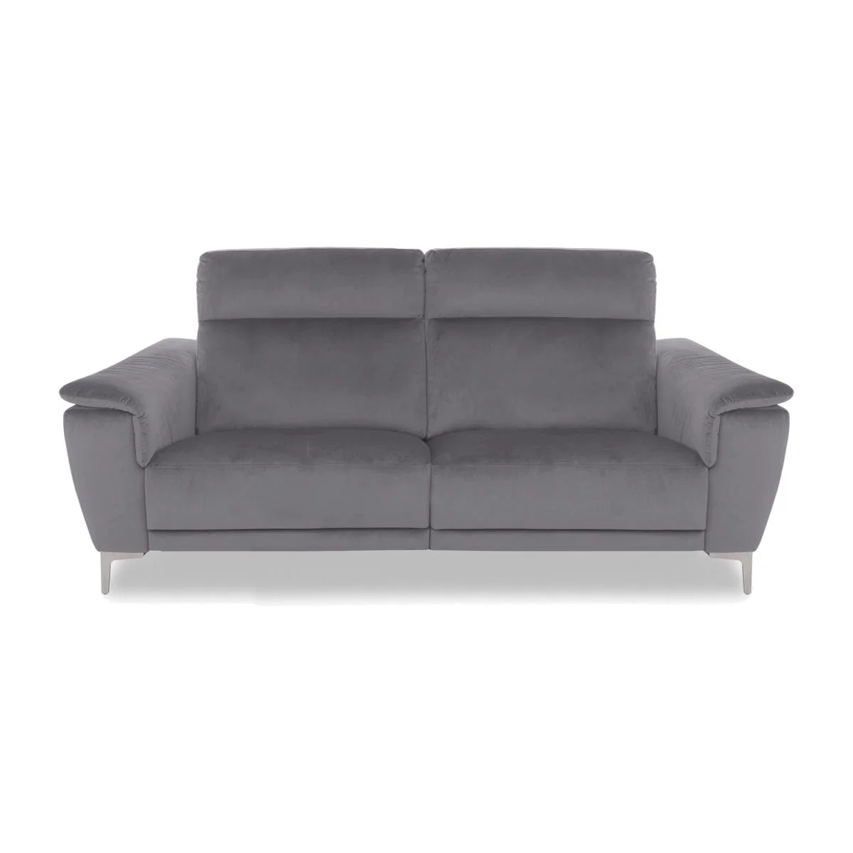 Nicoletti Italia - Amalfi 3 Seater Fabric Power Recliner Sofa - Selma Topo