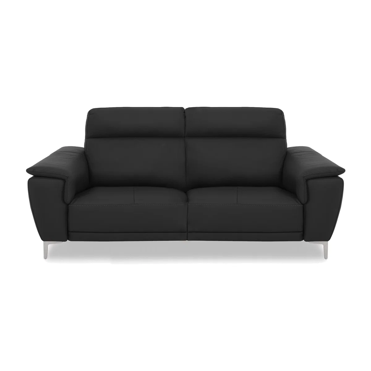 Nicoletti Italia - Amalfi 3 Seater Leather Sofa - Torello Nero