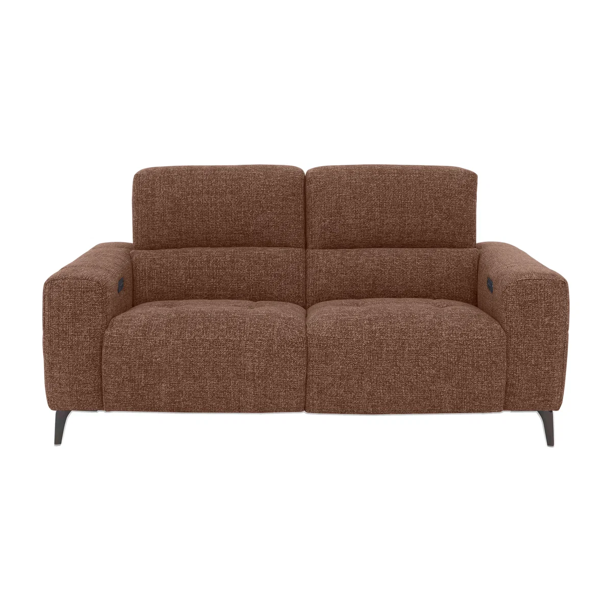 New York 3 Seater Fabric Power Recliner Sofa - Red Maple