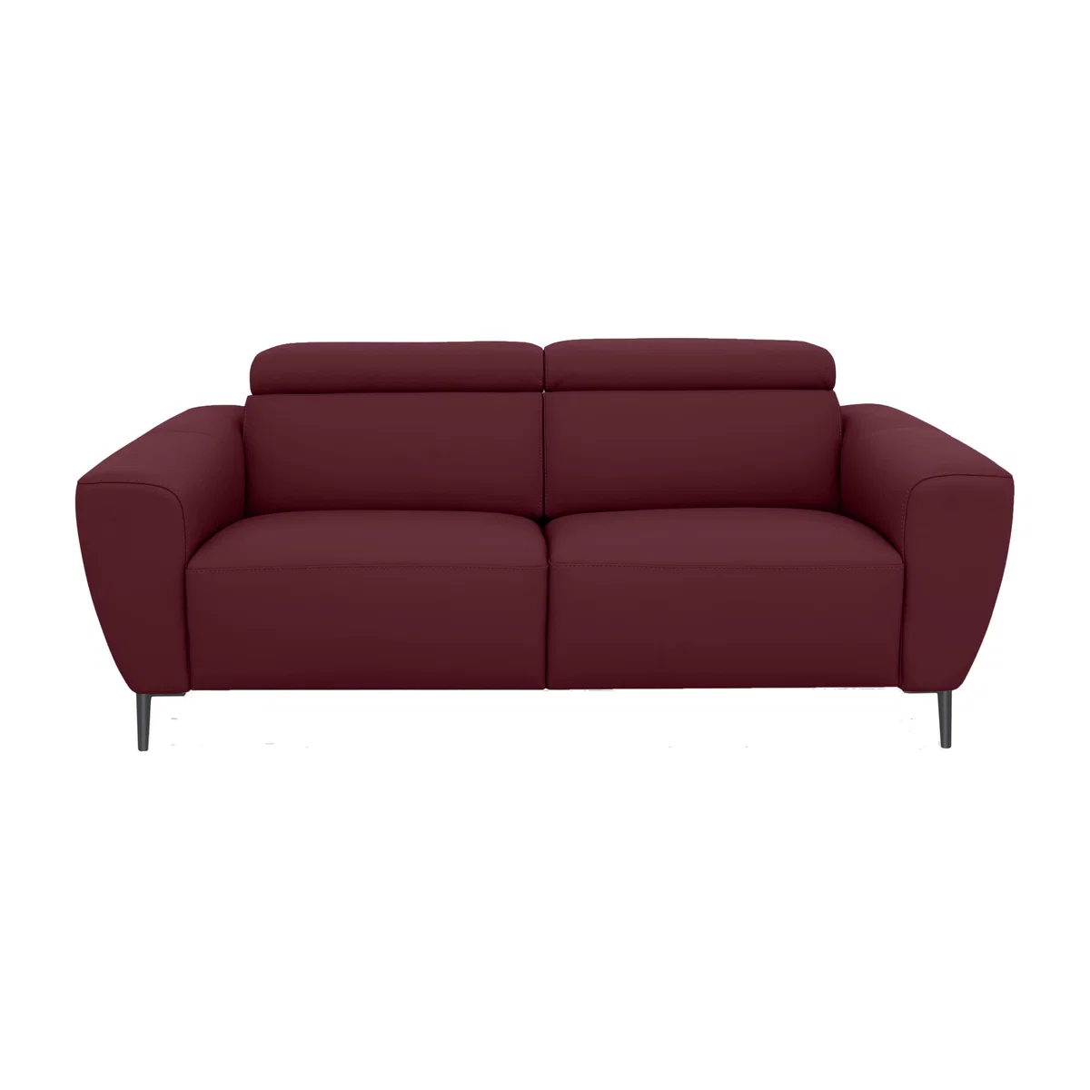 Nicoletti Italia - Milano 2.5 Seater Leather Power Recliner Sofa - Dali Bordeaux – image 1