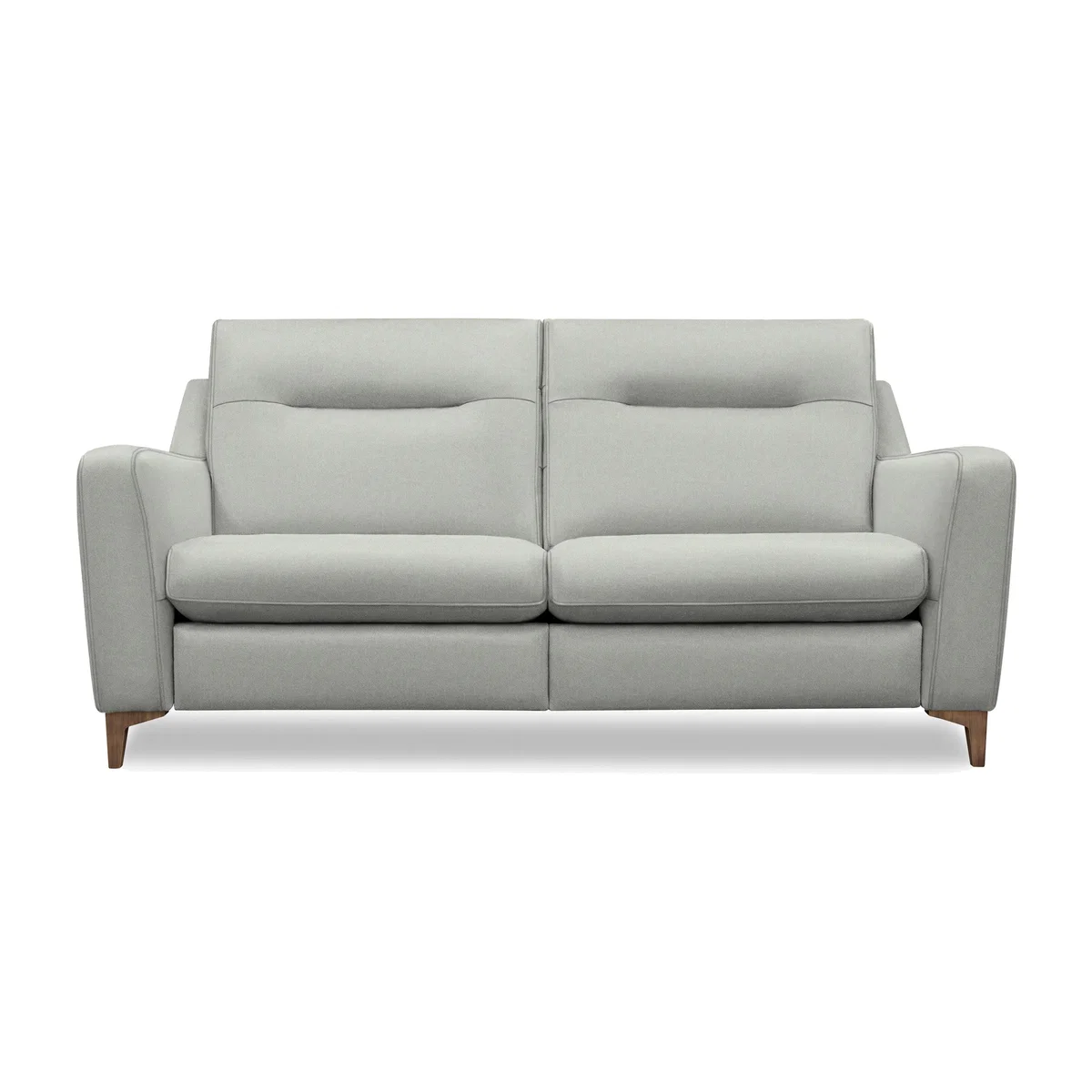 G Plan - Arlo 3 Seater Fabric Power Recliner Sofa - Stingray Charcoal with Walnut Feet