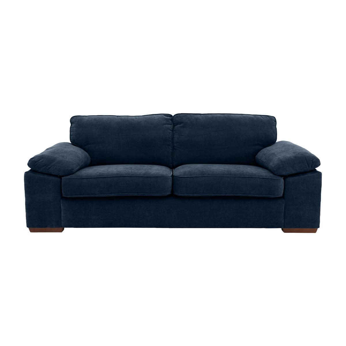 Home 3 Seater Fabric Sofa - Blue – image 1