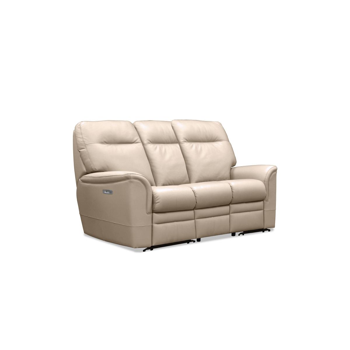 Parker Knoll - Hudson 23 Leather 3 Seater Sofa - Roma Putty – image 2