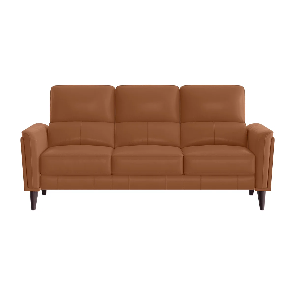 Compact Collection Klein 3 Seater HW Leather Sofa - Pecan Brown
