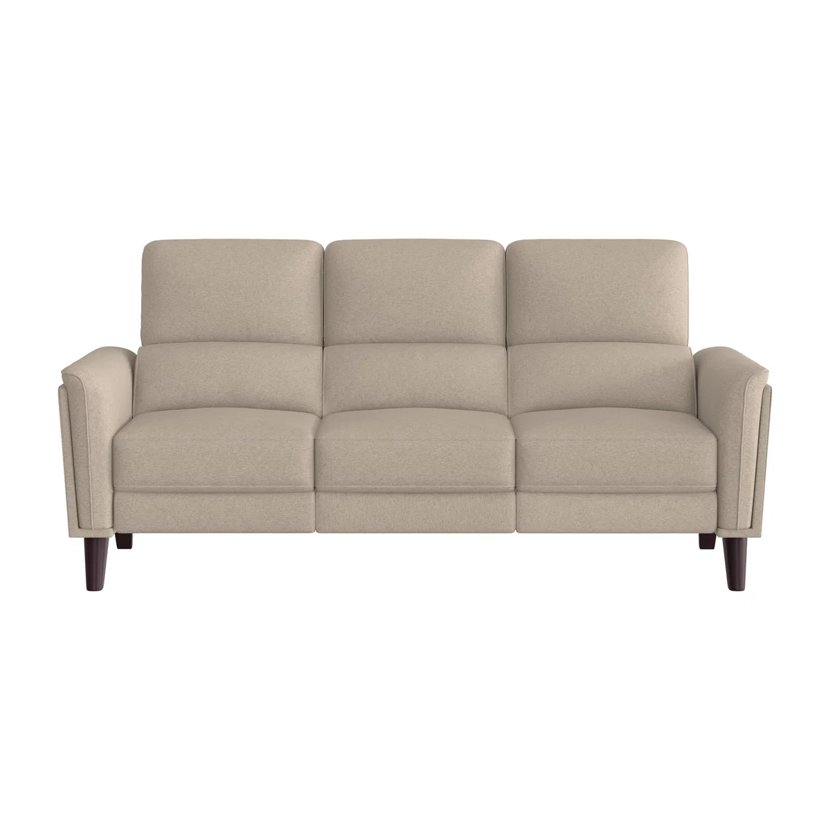 Compact Collection Klein 3 Seater Fabric Power Recliner Sofa with Telescopic Headrests - R28 Beige
