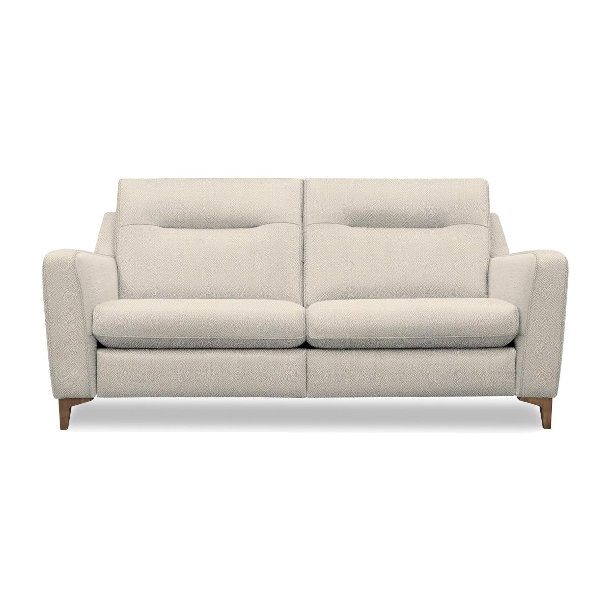 G Plan - Arlo 3 Seater Fabric Sofa - No Recliner - Nebular Blush with Walnut Feet