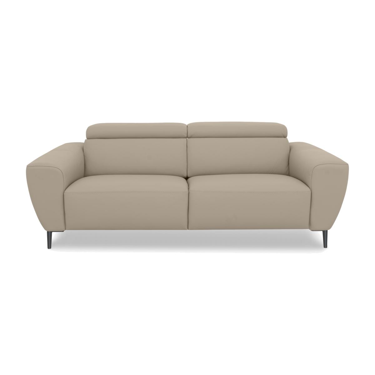 Nicoletti Italia - Milano 3 Seater Leather Sofa - Torello Fango