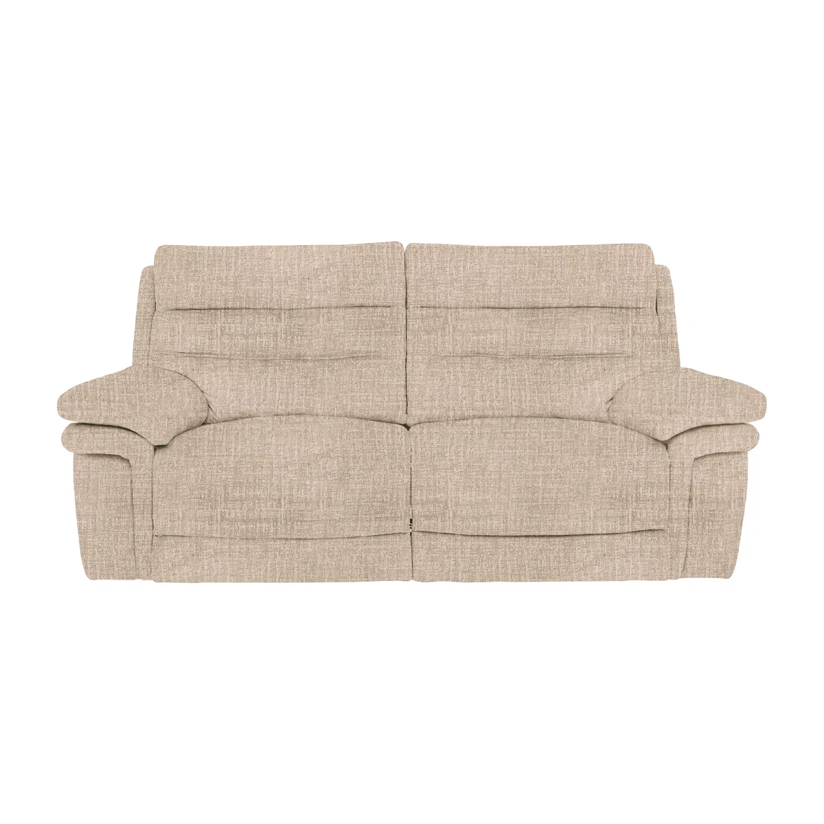 Berlin 3 Seater Fabric Power Recliner Sofa - Oatmeal – image 1