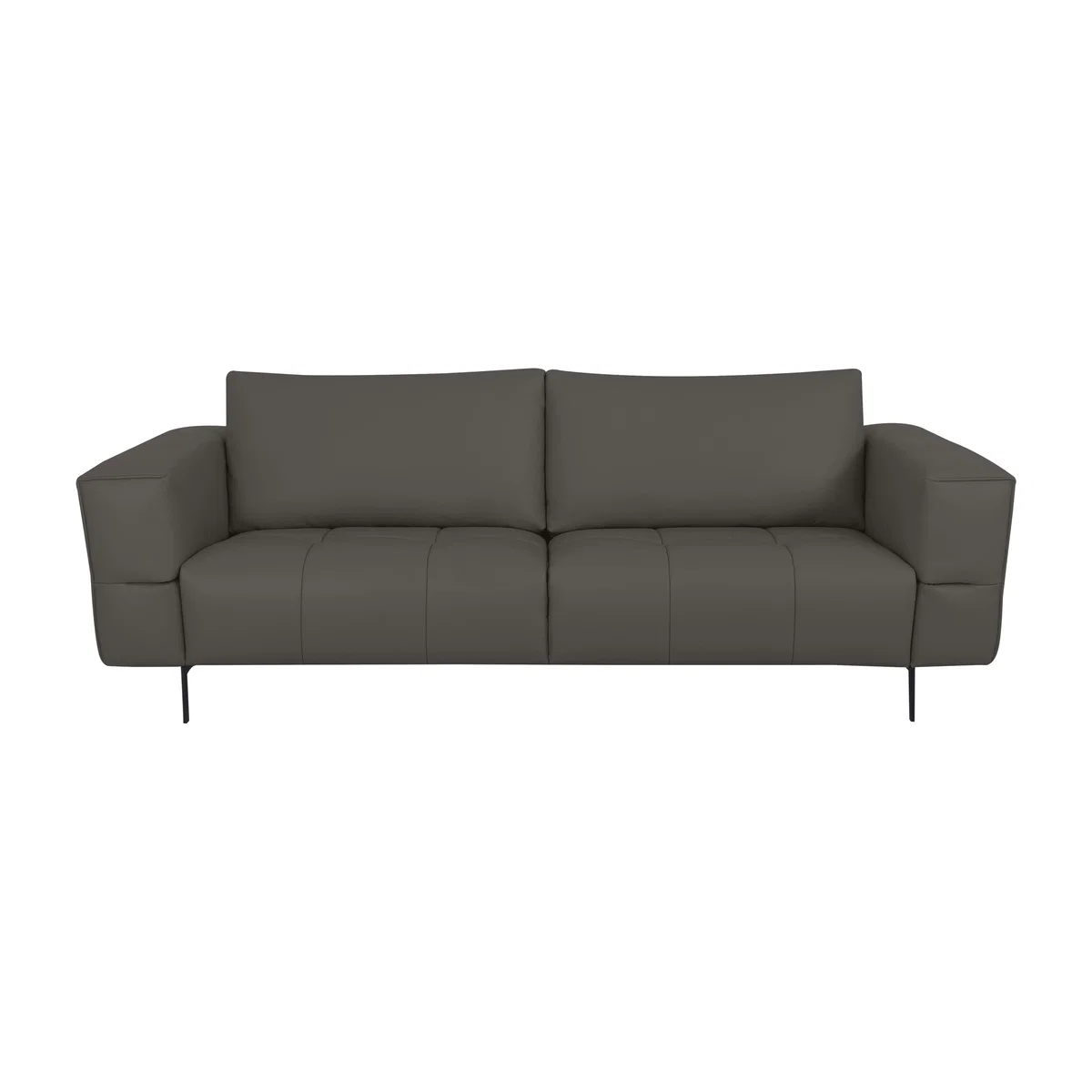 Domicil - Lawson 3 Seater Leather Sofa - NN Elephant Grey