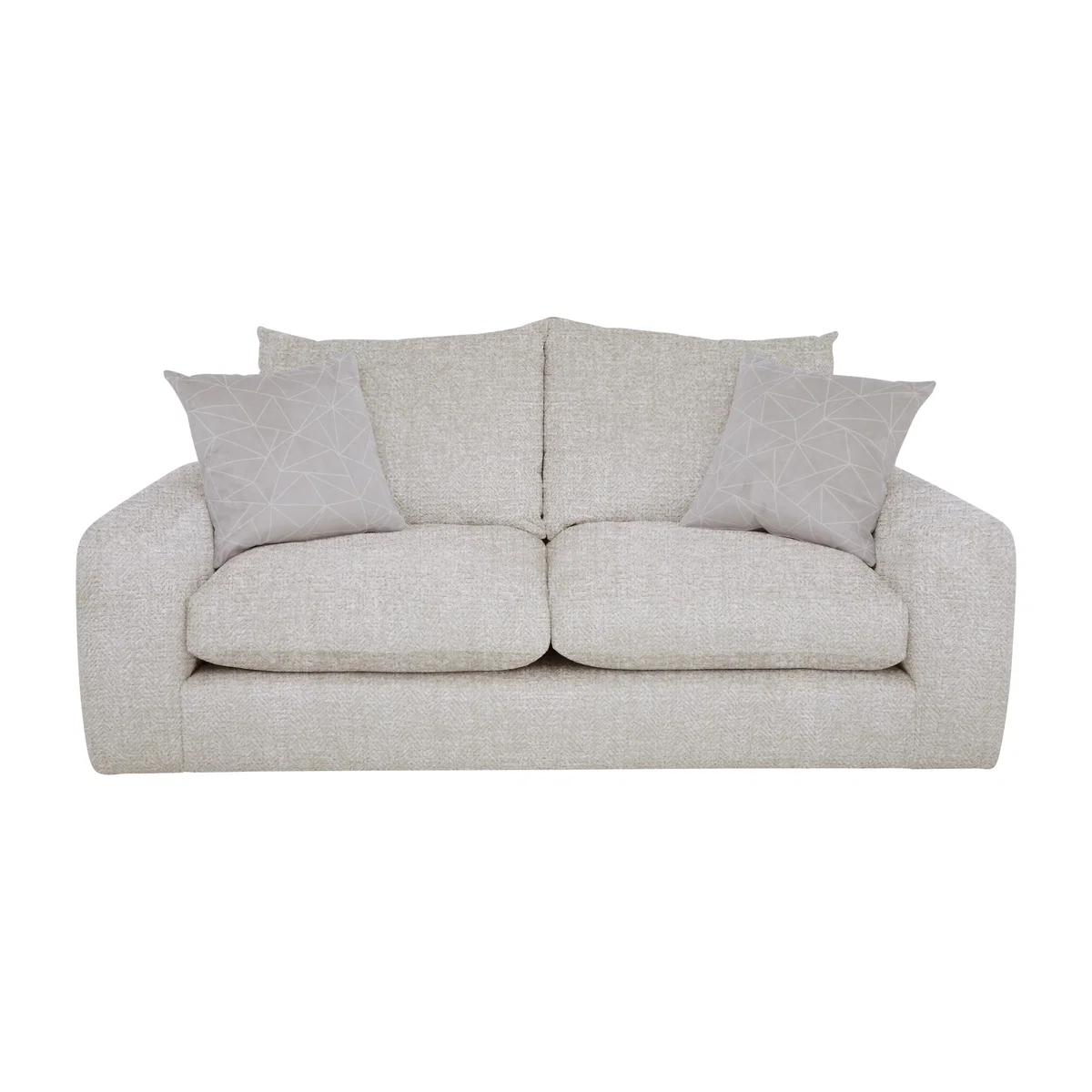 Boutique Pandora 3 Seater Fibre Fill Sofa - Plain Ivory
