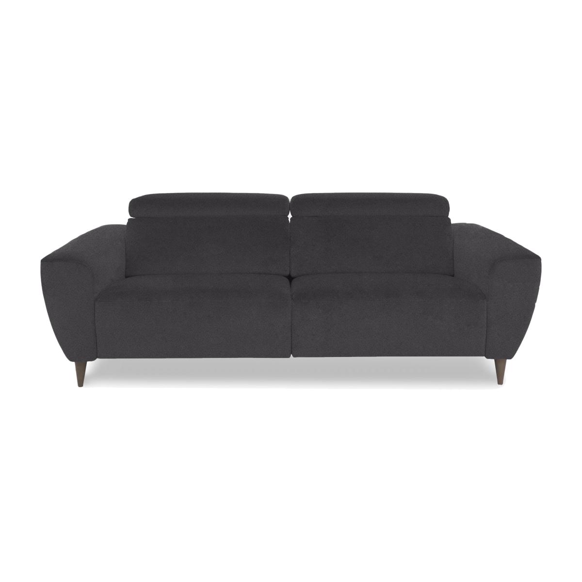 Nicoletti Italia - Milano 3 Seater Fabric Power Recliner Sofa - Coupe Antracite