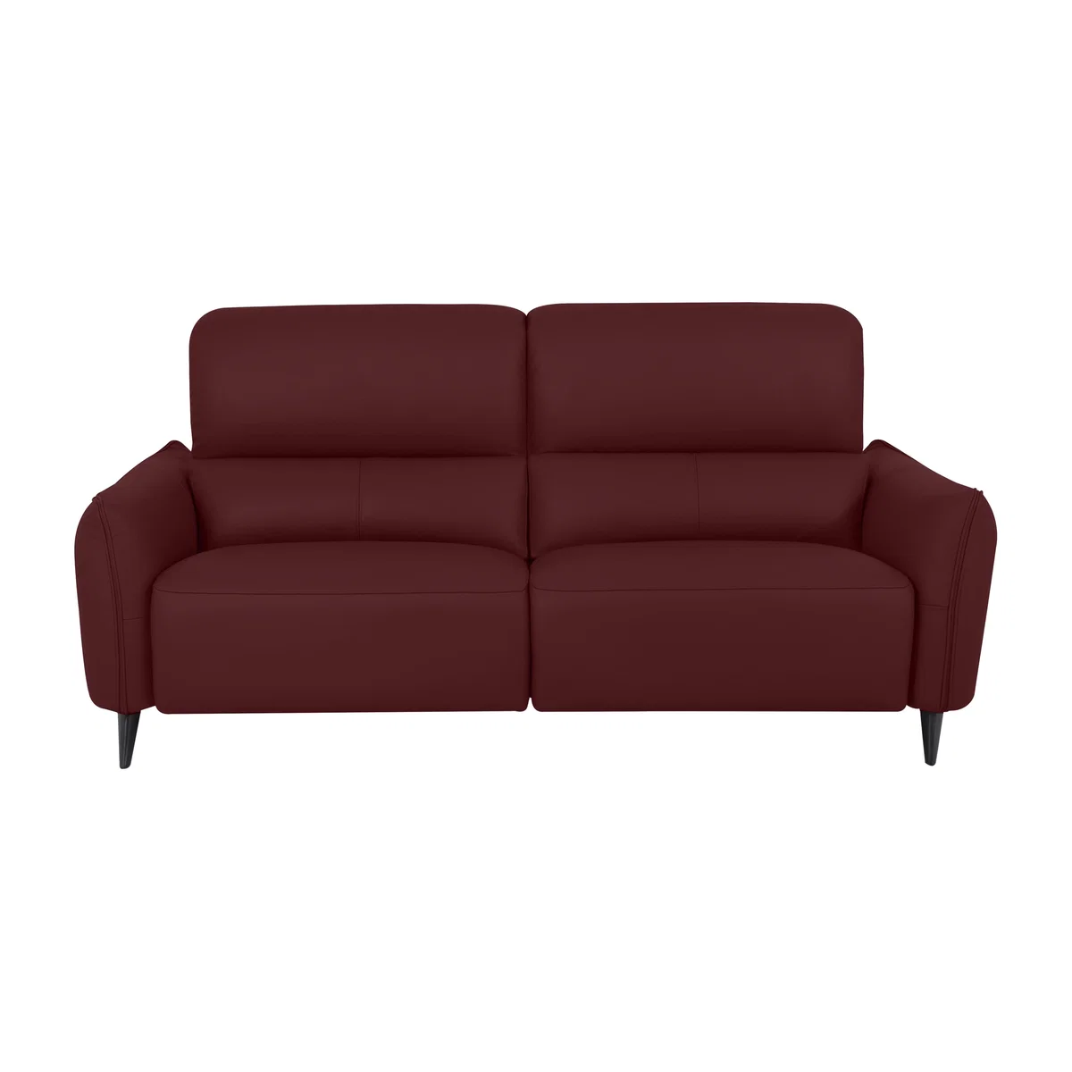 Domicil - Maddox 3 Seater Leather Sofa - Burgundy