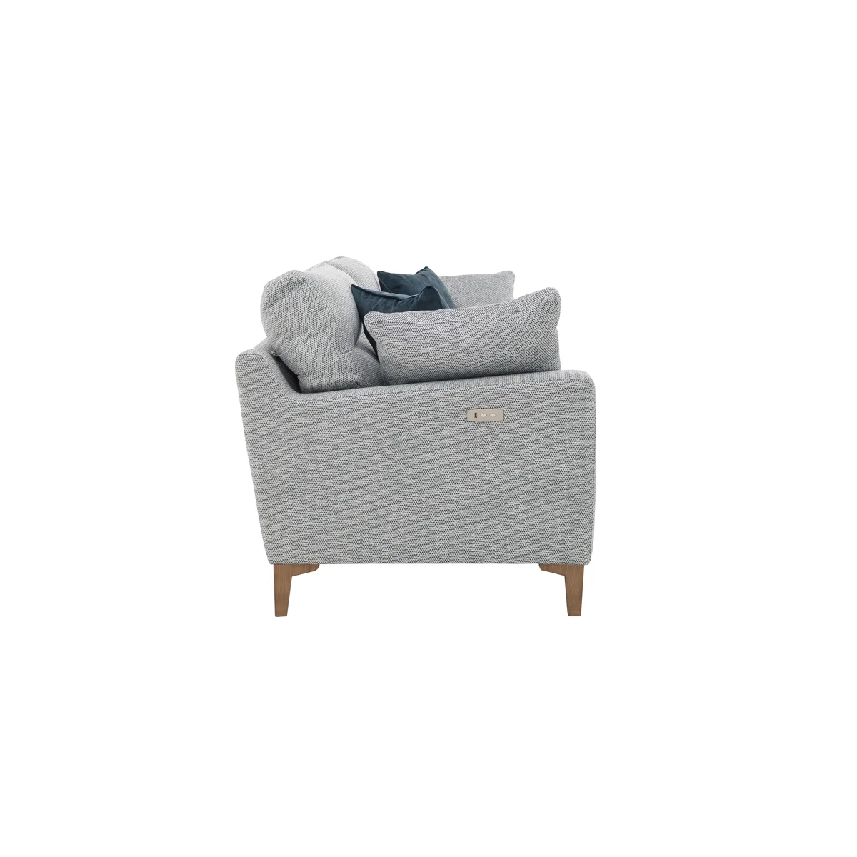 Uniqa 3 Seater Fabric Power Recliner Sofa - Grey – image 9