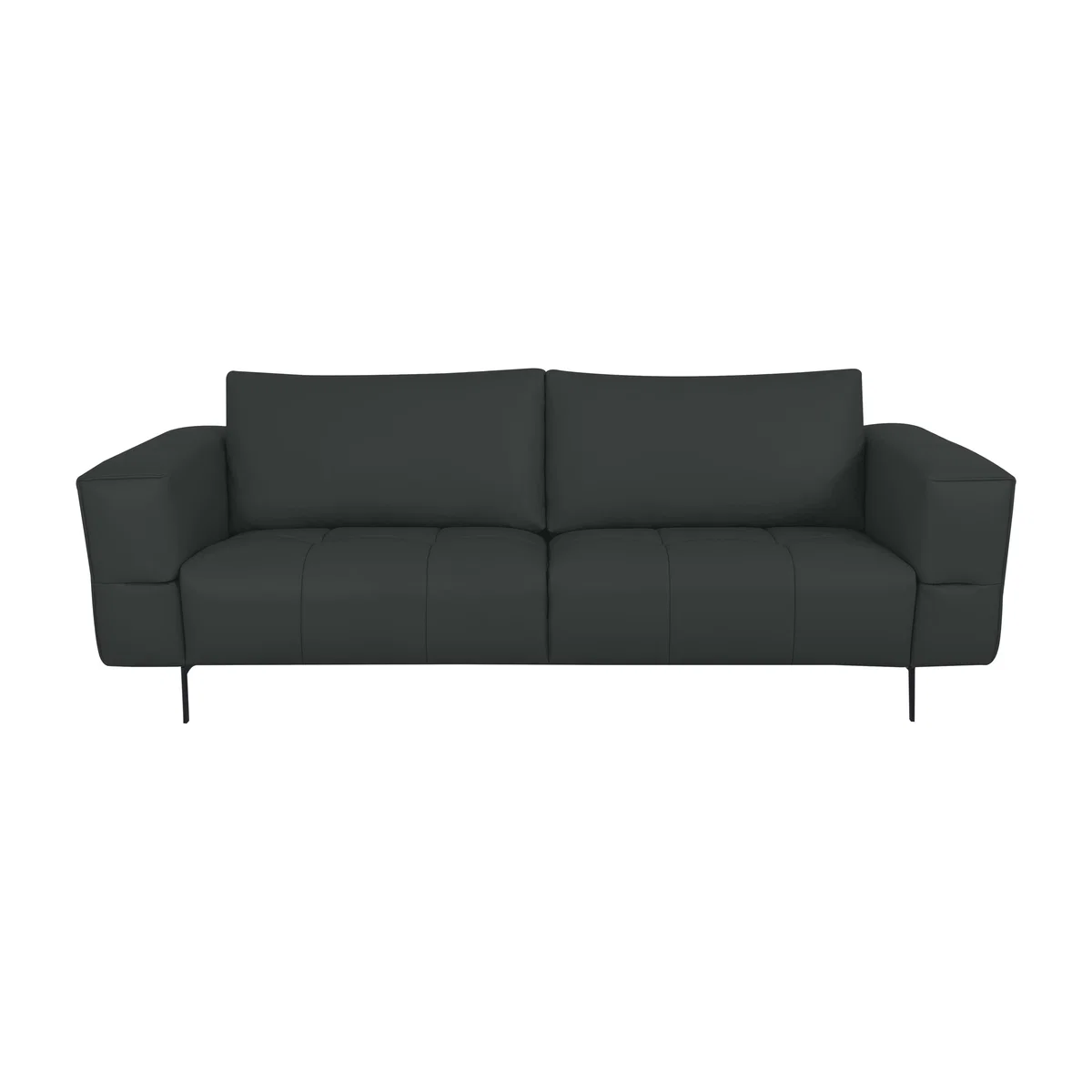 Domicil - Lawson 3 Seater Leather Sofa - NP Shale Grey