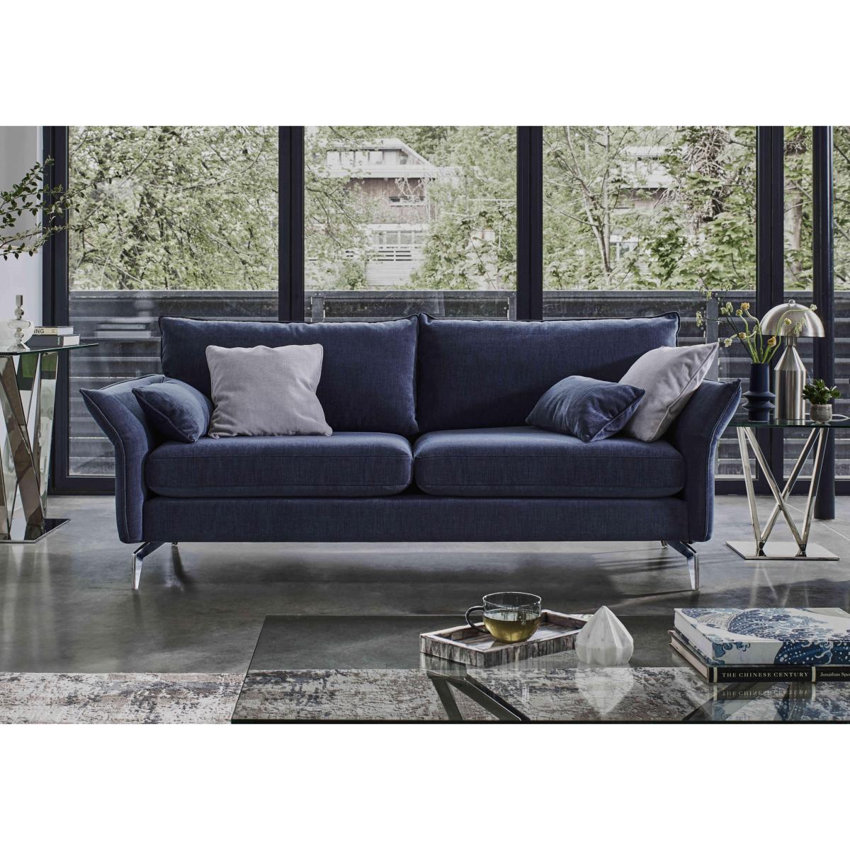 Skylar 3 Seater Fabric Sofa - Brown – image 2