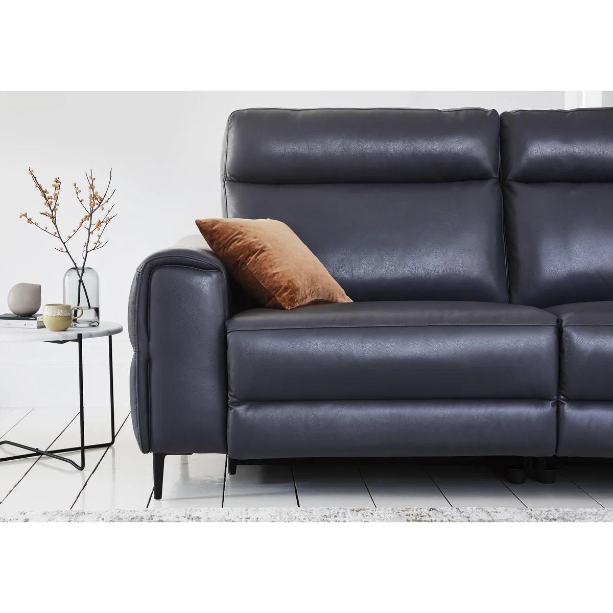 Anakin 3 Seater Leather Power Recliner Sofa with Power Headrest – image 4