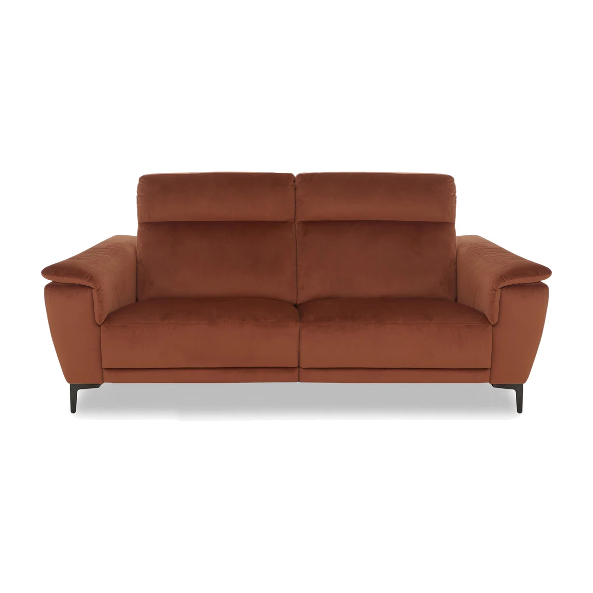 Nicoletti Italia - Amalfi 3 Seater Fabric Power Recliner Sofa - Selma Mattone