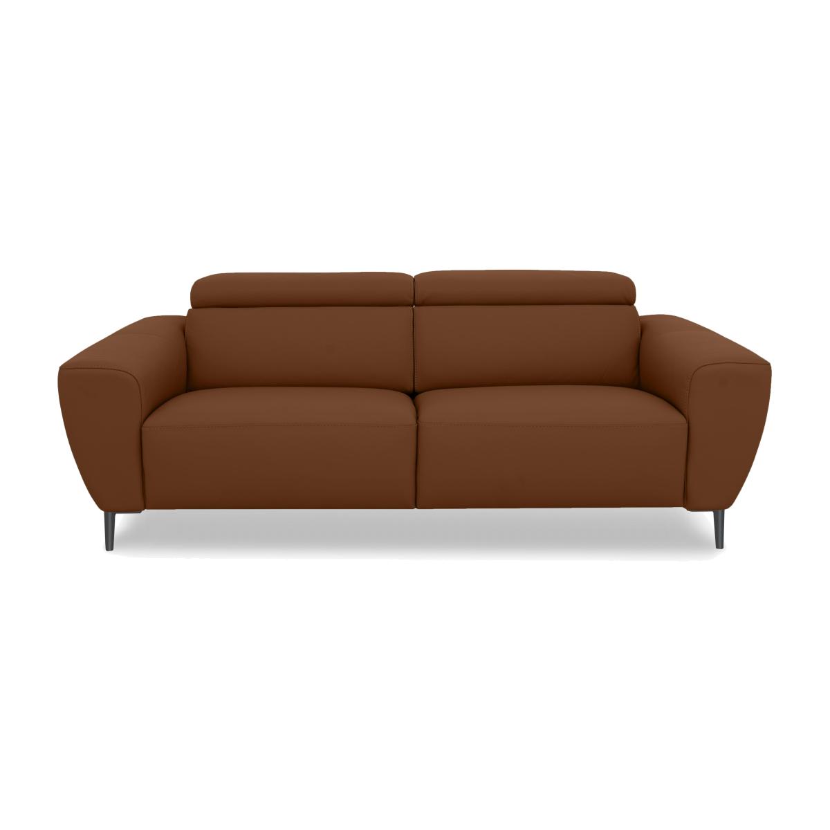 Nicoletti Italia - Milano 3 Seater Leather Power Recliner Sofa - Botero Cuoio