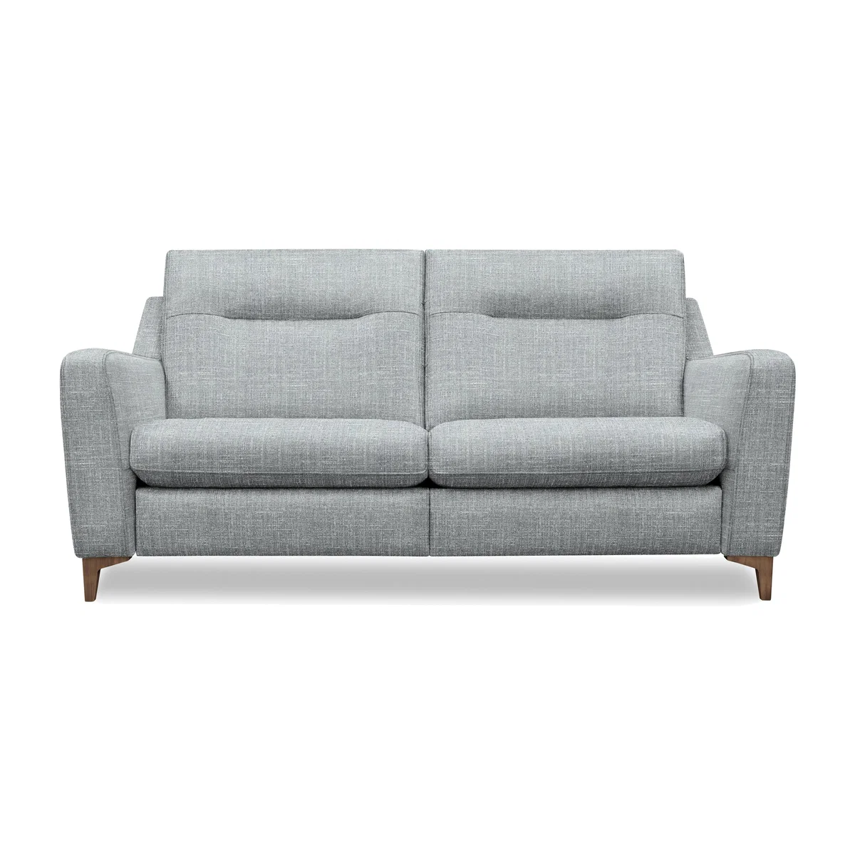 G Plan - Arlo 3 Seater Fabric Power Recliner Sofa - Beach Duck Egg with Walnut Feet