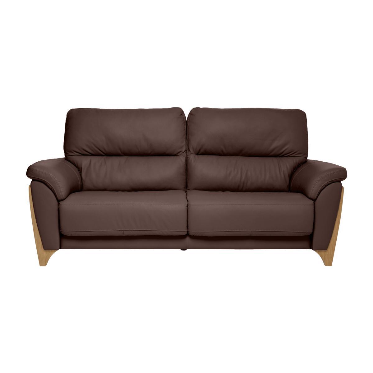 Ercol - Enna Large Leather Sofa - Brown – image 1