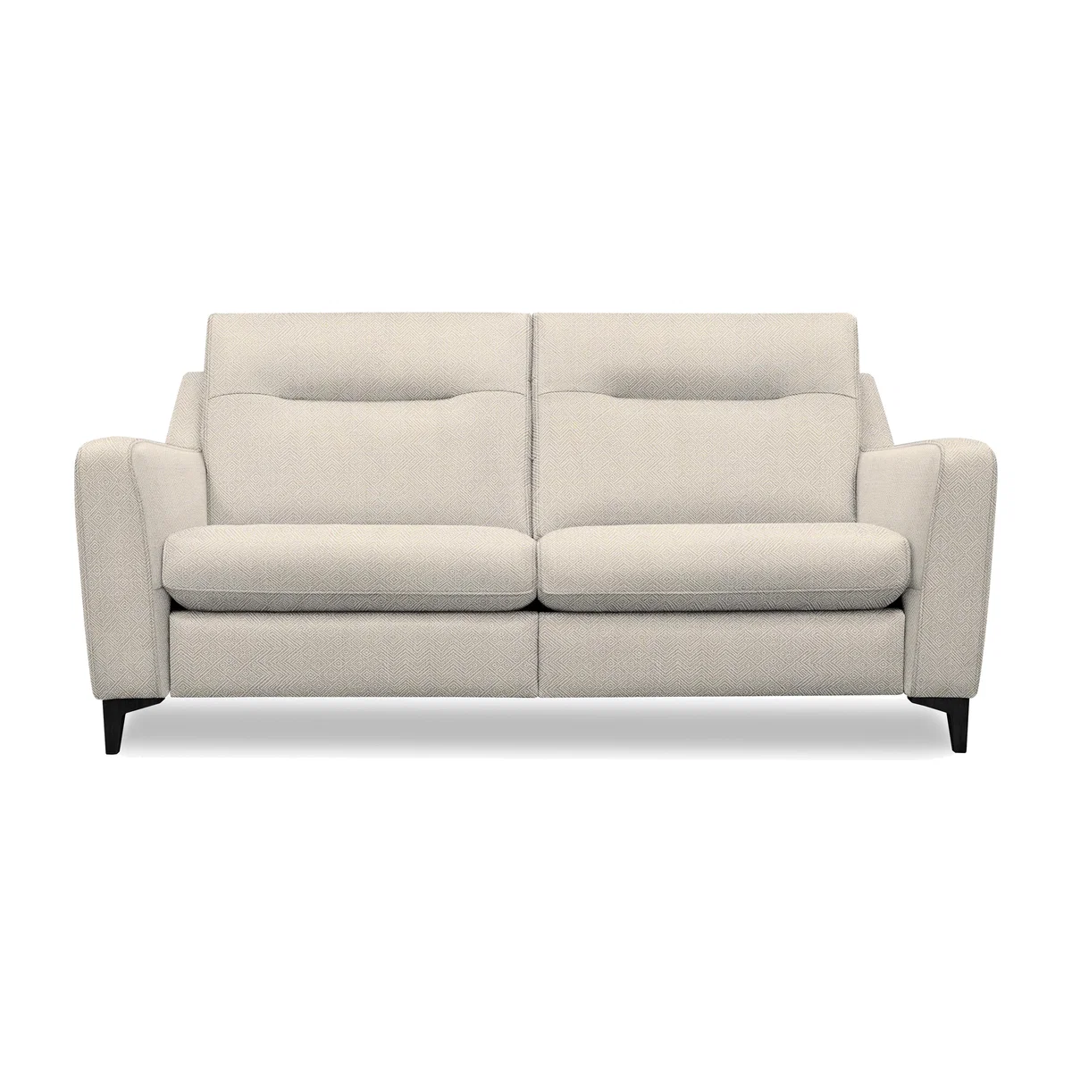 G Plan - Arlo 3 Seater Fabric Power Recliner Sofa - Nebular Blush with Ebony Feet