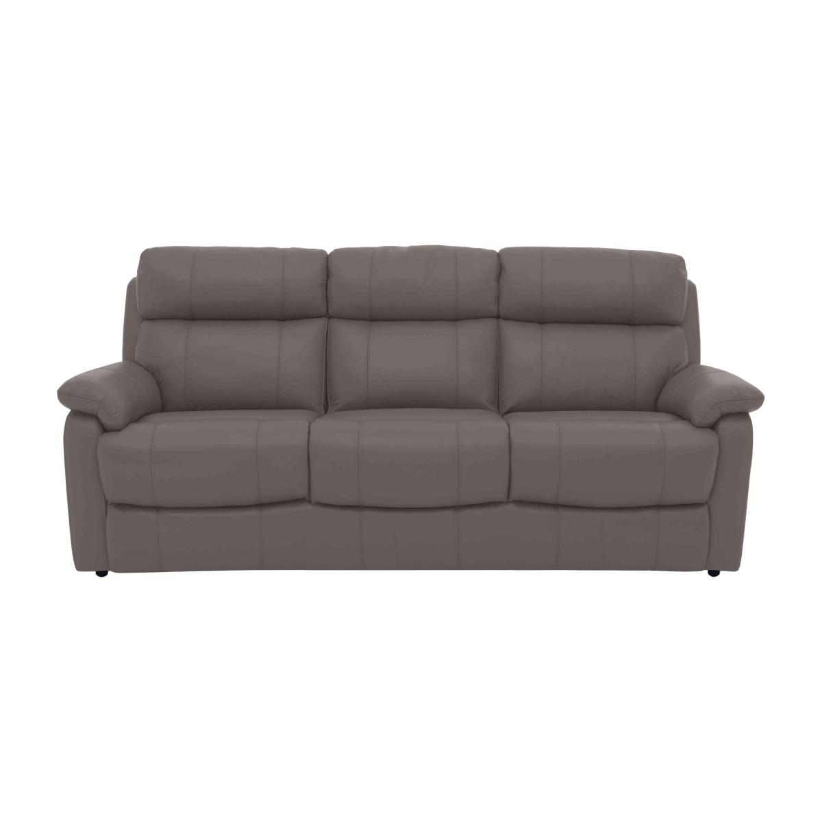 Relax Station Komodo 3 Seater NC Leather Sofa - NC Elephant