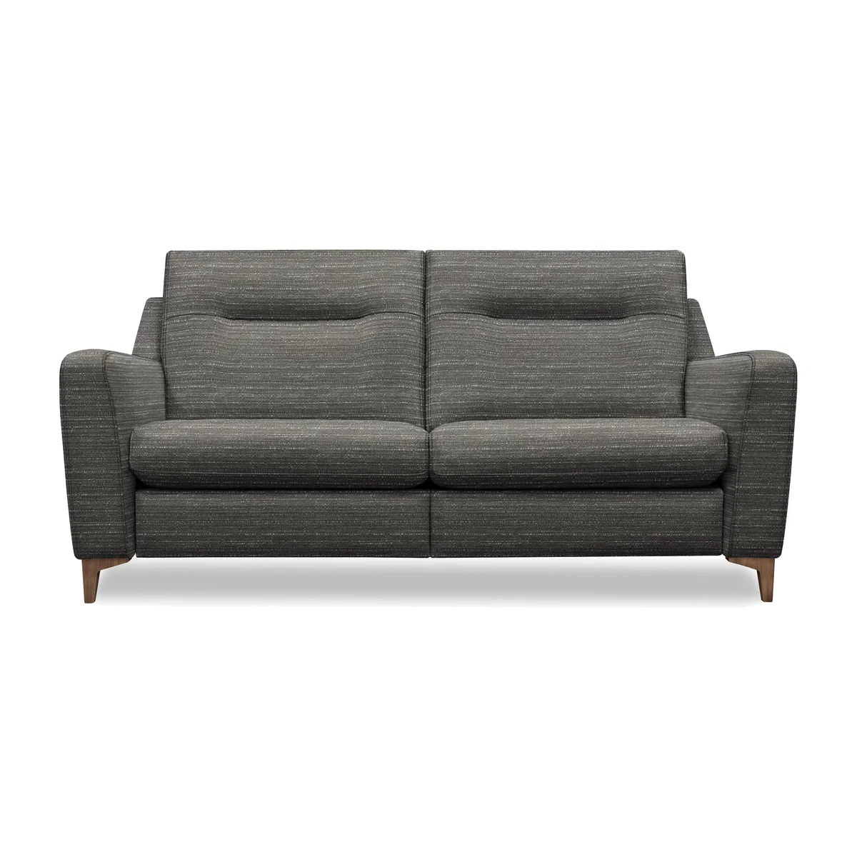 G Plan - Arlo 3 Seater Fabric Power Recliner Sofa - Victoria Slate with Walnut Feet