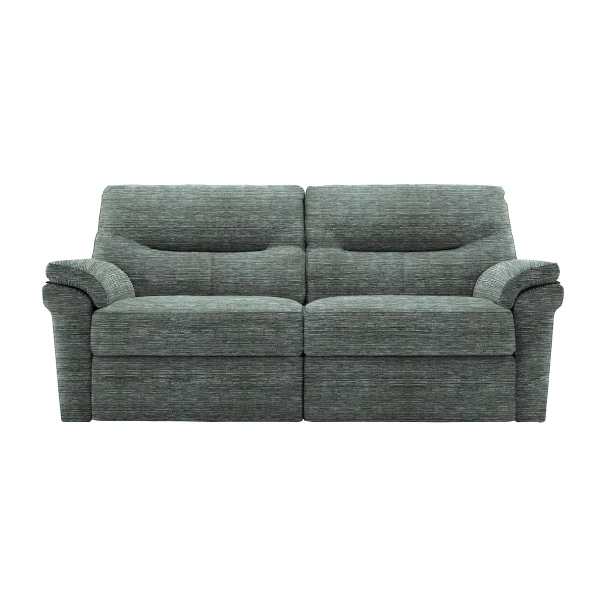 G Plan - Seattle 3 Seater Fabric Power Recliner Sofa with Power Lumbar - Waffle Marine