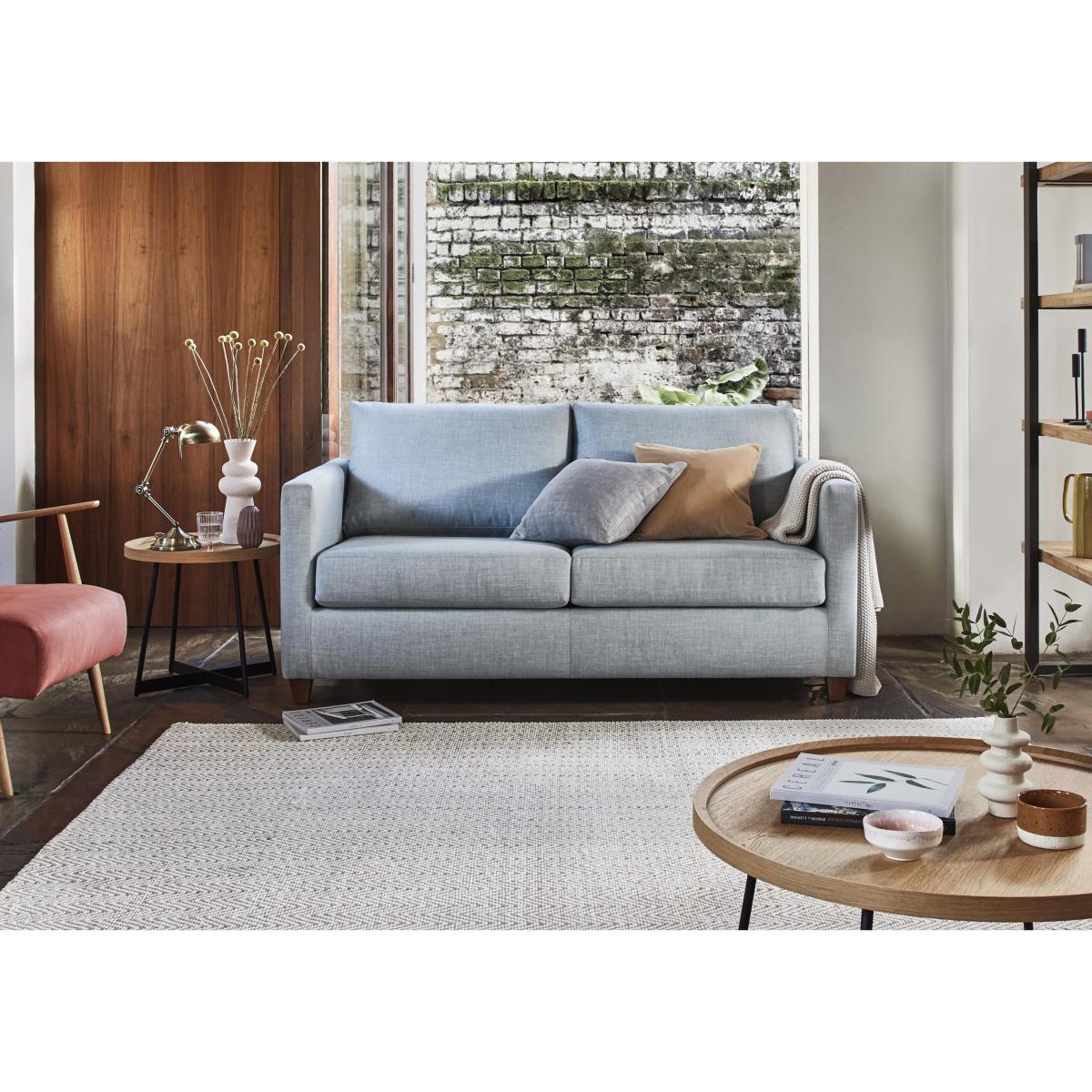 Ollie Medium Fabric Sofa - Blue – image 2