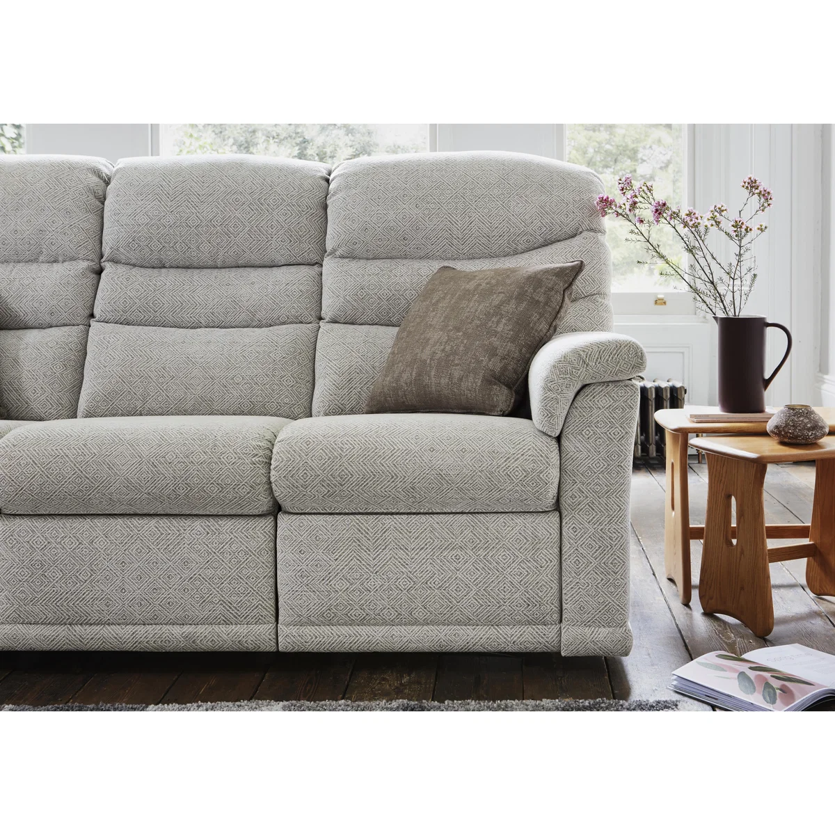 G Plan - Malvern 3 Seater Fabric Manual Recliner Sofa – image 3