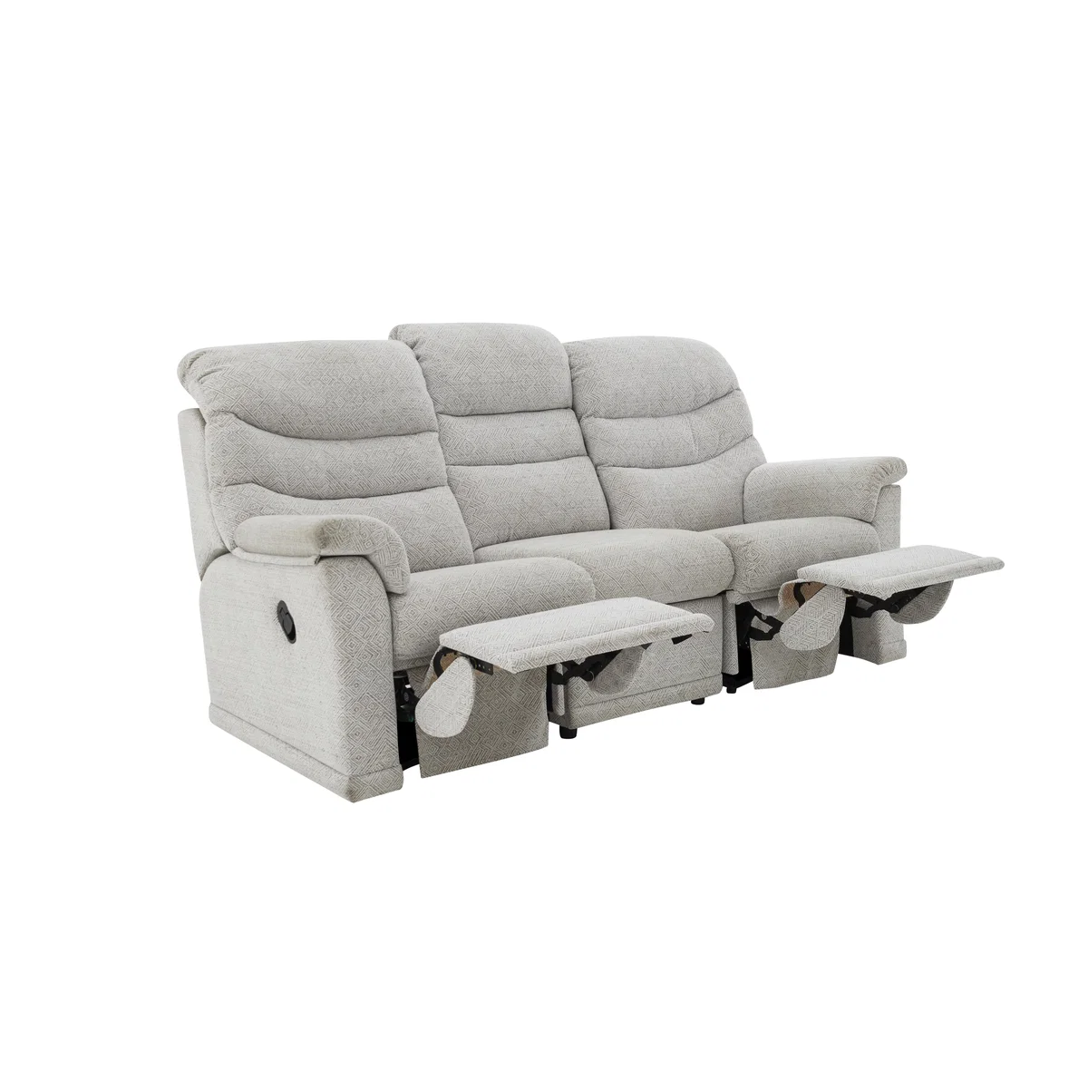 G Plan - Malvern 3 Seater Fabric Manual Recliner Sofa – image 6