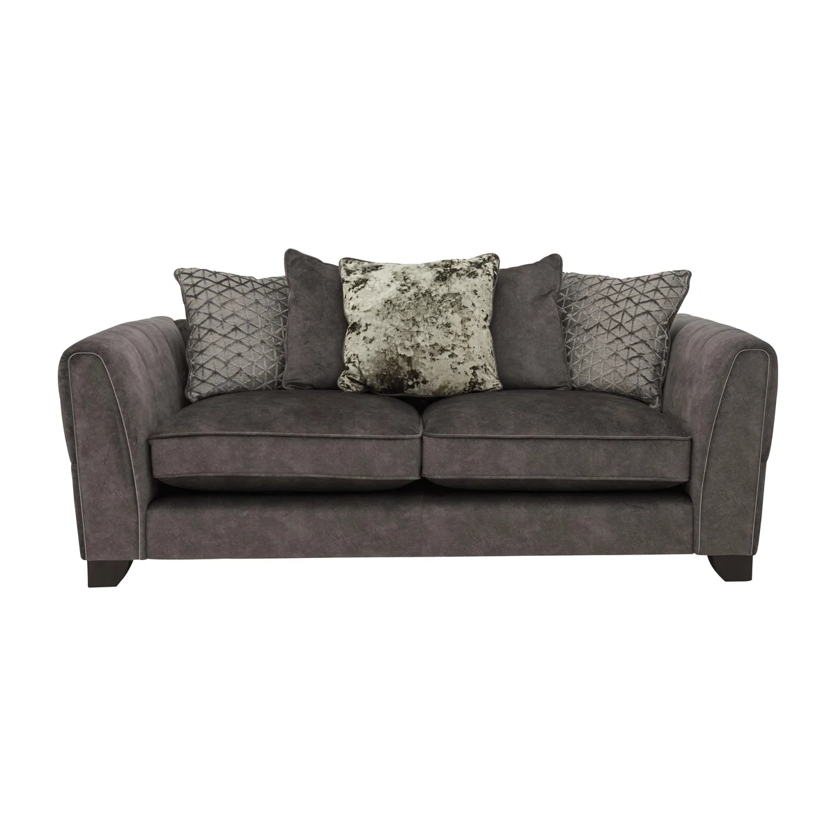 Ariana 3 Seater Fabric Pillow Back Sofa – image 1