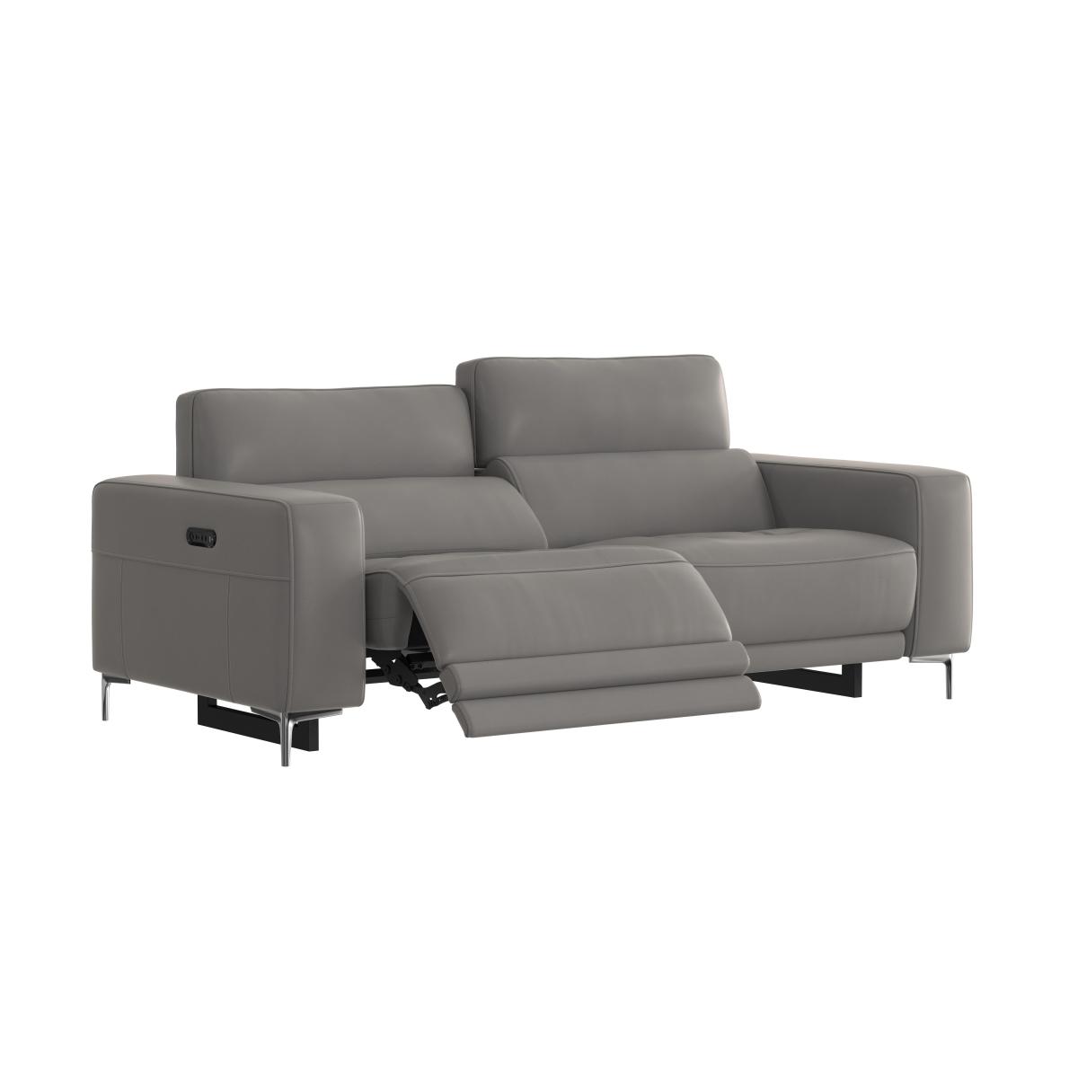 Adama 3 Seater Leather Sofa - White- World of Leather – image 6