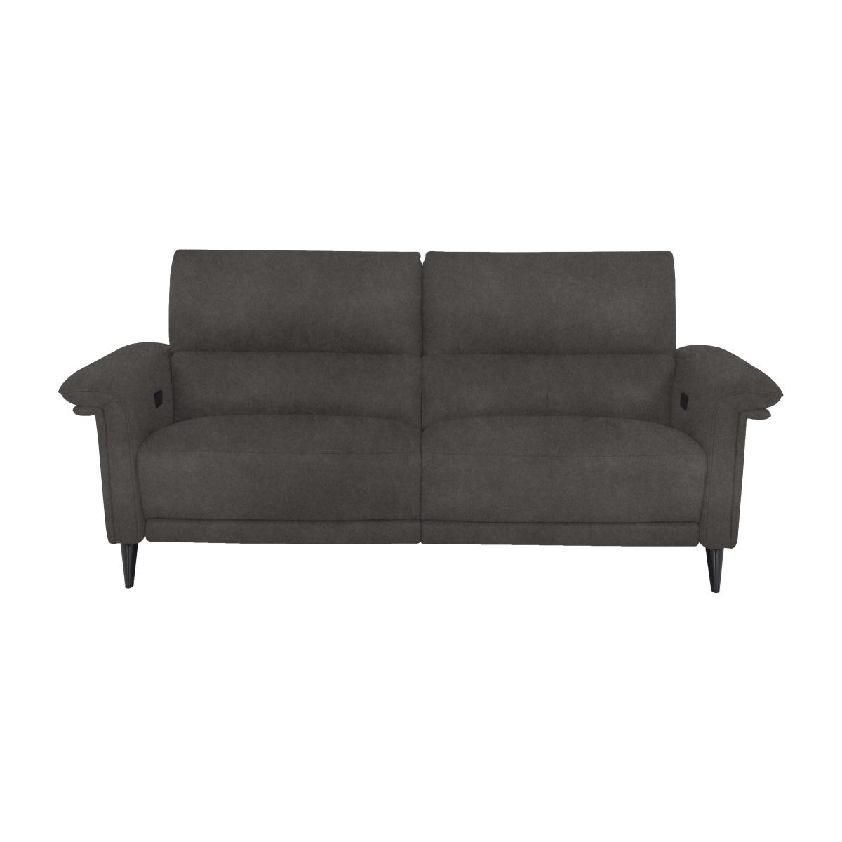 Domicil - Huxley 3 Seater Fabric Power Recliner Sofa with Telescopic Headrests - Taupe