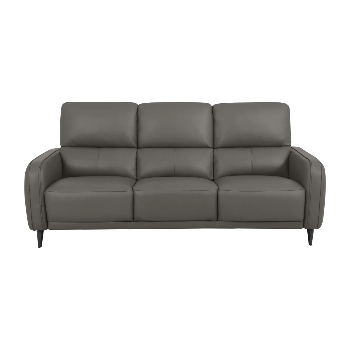 Domicil - Logan 3 Seater Leather Sofa - NP Elephant Grey
