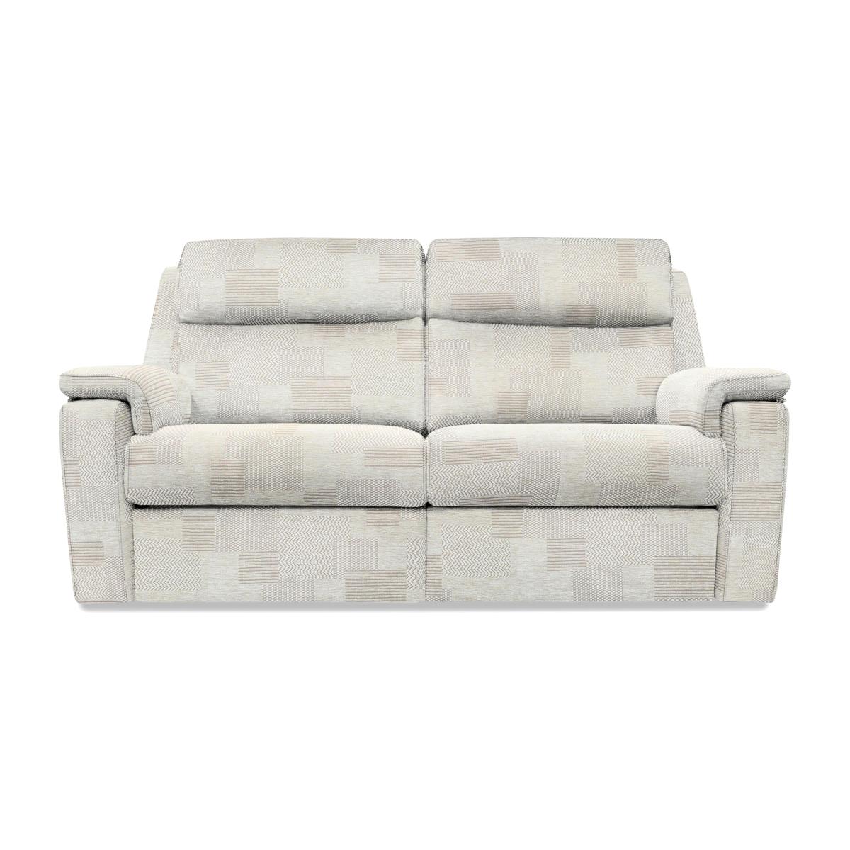 G Plan - Thornbury 3 Seater Fabric Sofa - No Recliner - Checkers Putty
