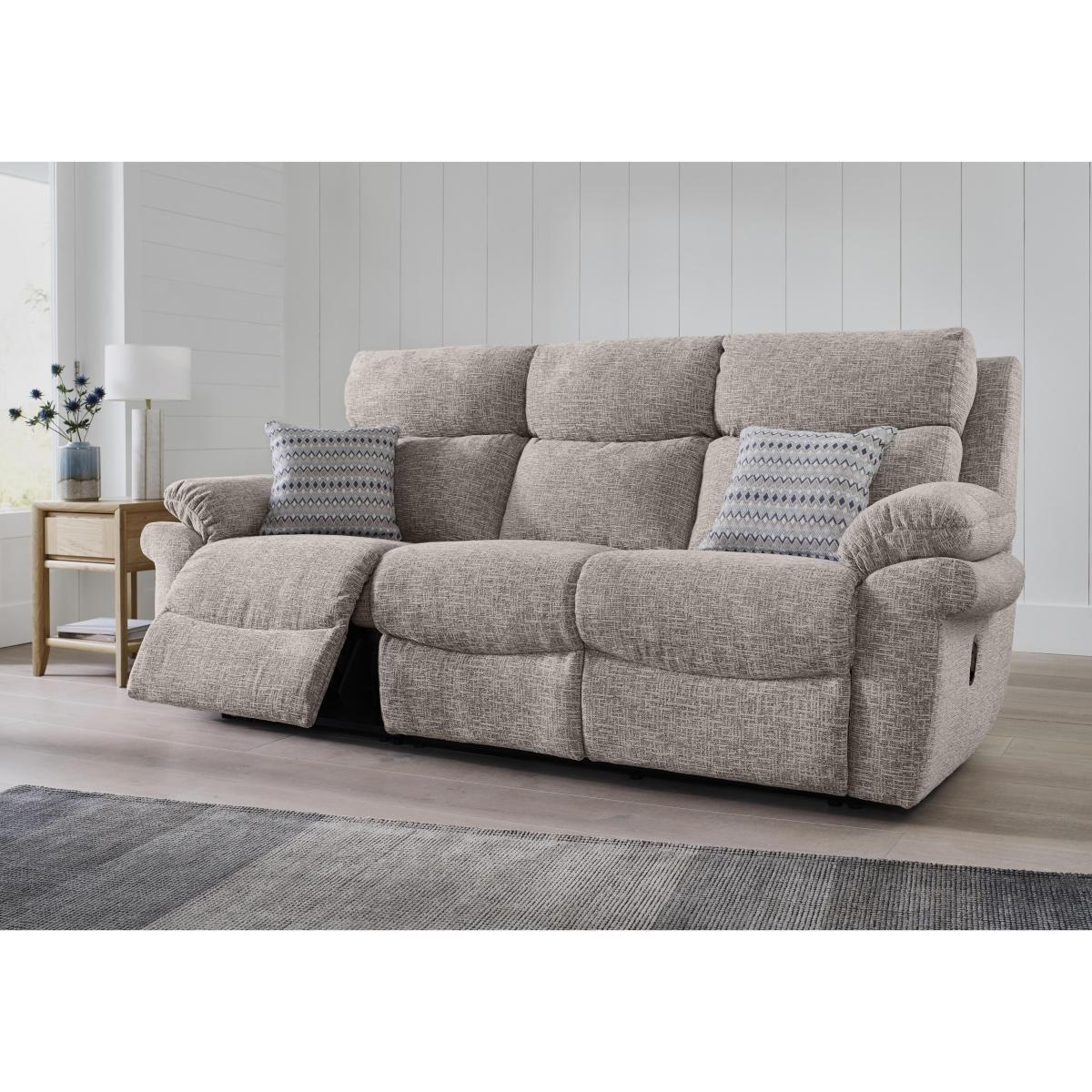 Comfort Story - Verse 3 Seater Fabric Power Recliner Sofa with Power Headrests – image 2