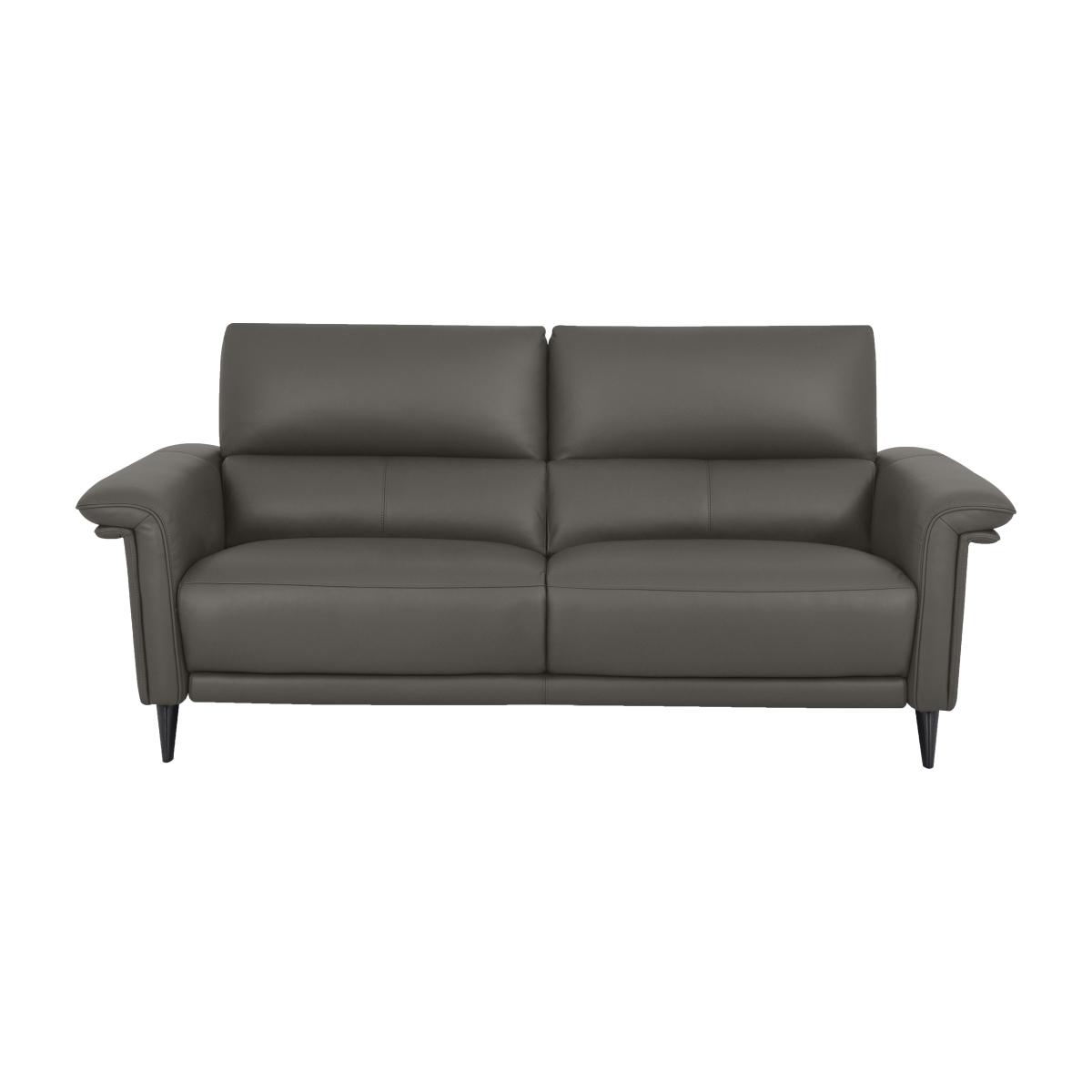Domicil - Huxley 3 Seater Leather Sofa - NN Elephant Grey