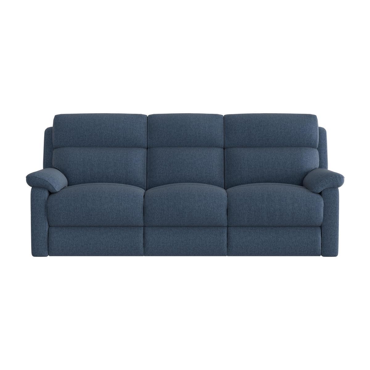 Relax Station Komodo 3 Seater Fabric Recliner Sofa - Blue – image 1