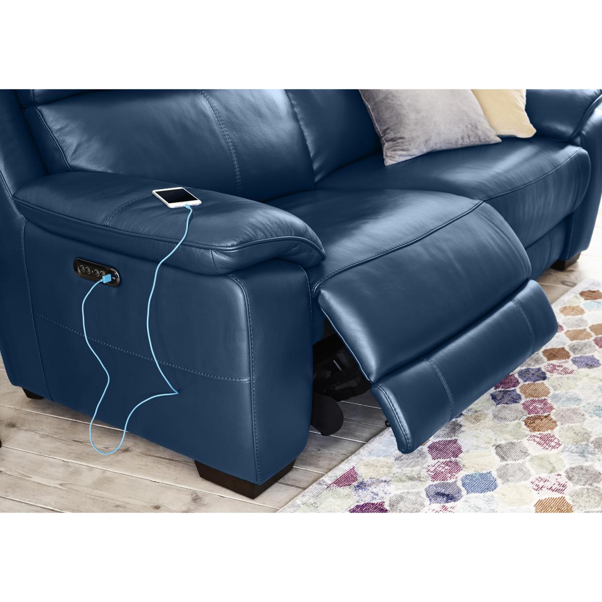 Starlight Express 3 Seater Leather Sofa - Grey- World of Leather – image 5