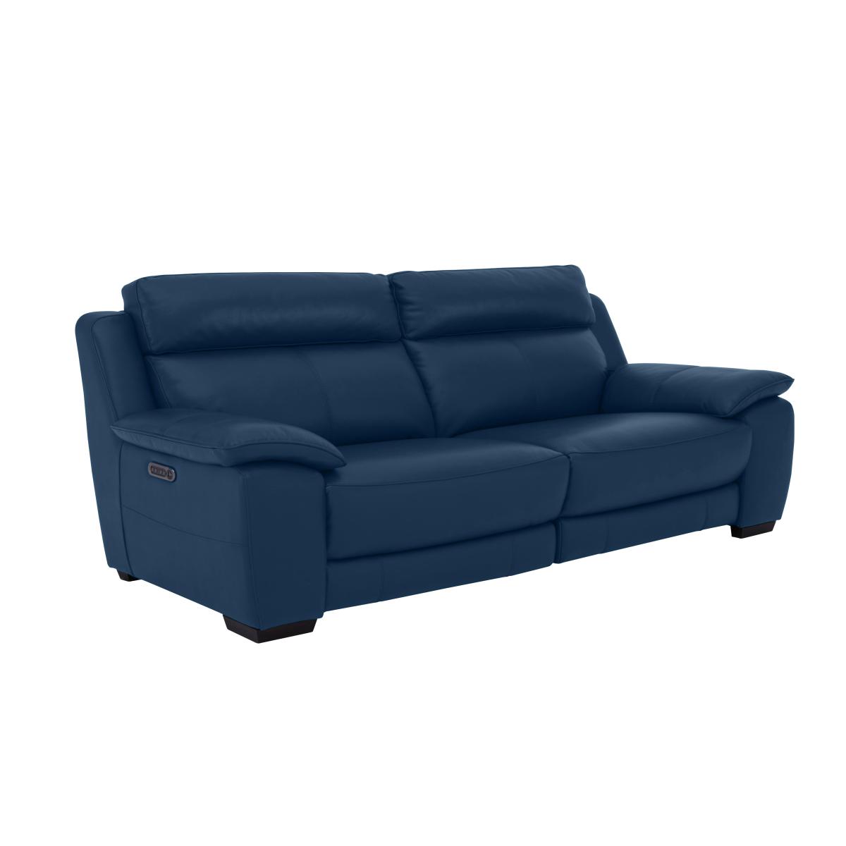 Starlight Express 3 Seater Leather Sofa - Grey- World of Leather – image 7