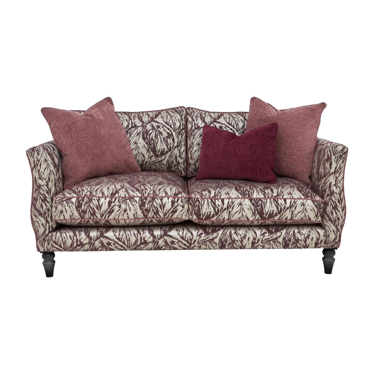 Boutique Chatterley 3 Seater Sofa - Canopy Mulberry with Ebony Feet – image 1