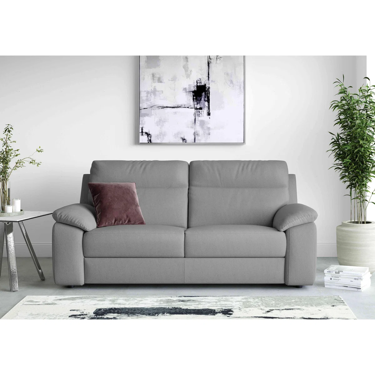 Nicoletti - Pepino 3 Seater Fabric Sofa - Grey – image 2
