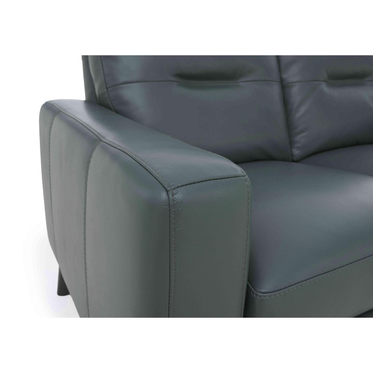Jules 3 Seater NC Leather Power Recliner Sofa - Feather – image 2