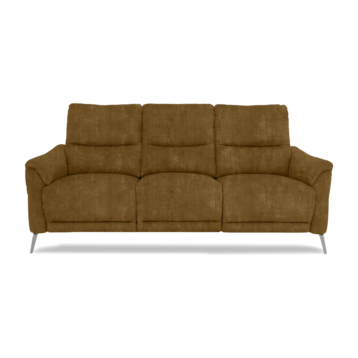 Daytona 3 Seater Fabric Power Recliner Sofa with Drop Down - Heritage Saffron