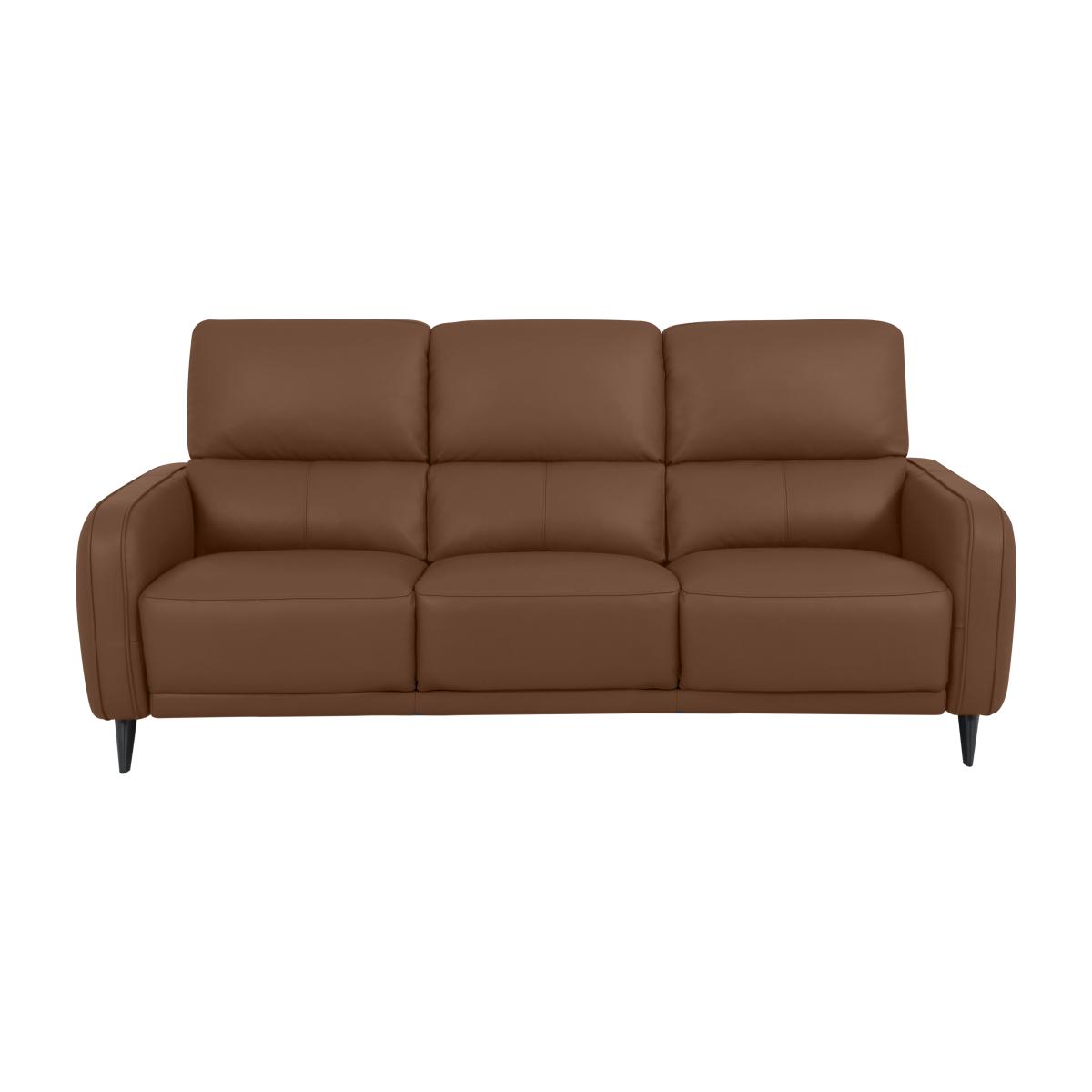 Domicil - Logan 3 Seater Leather Sofa - NN Caramel