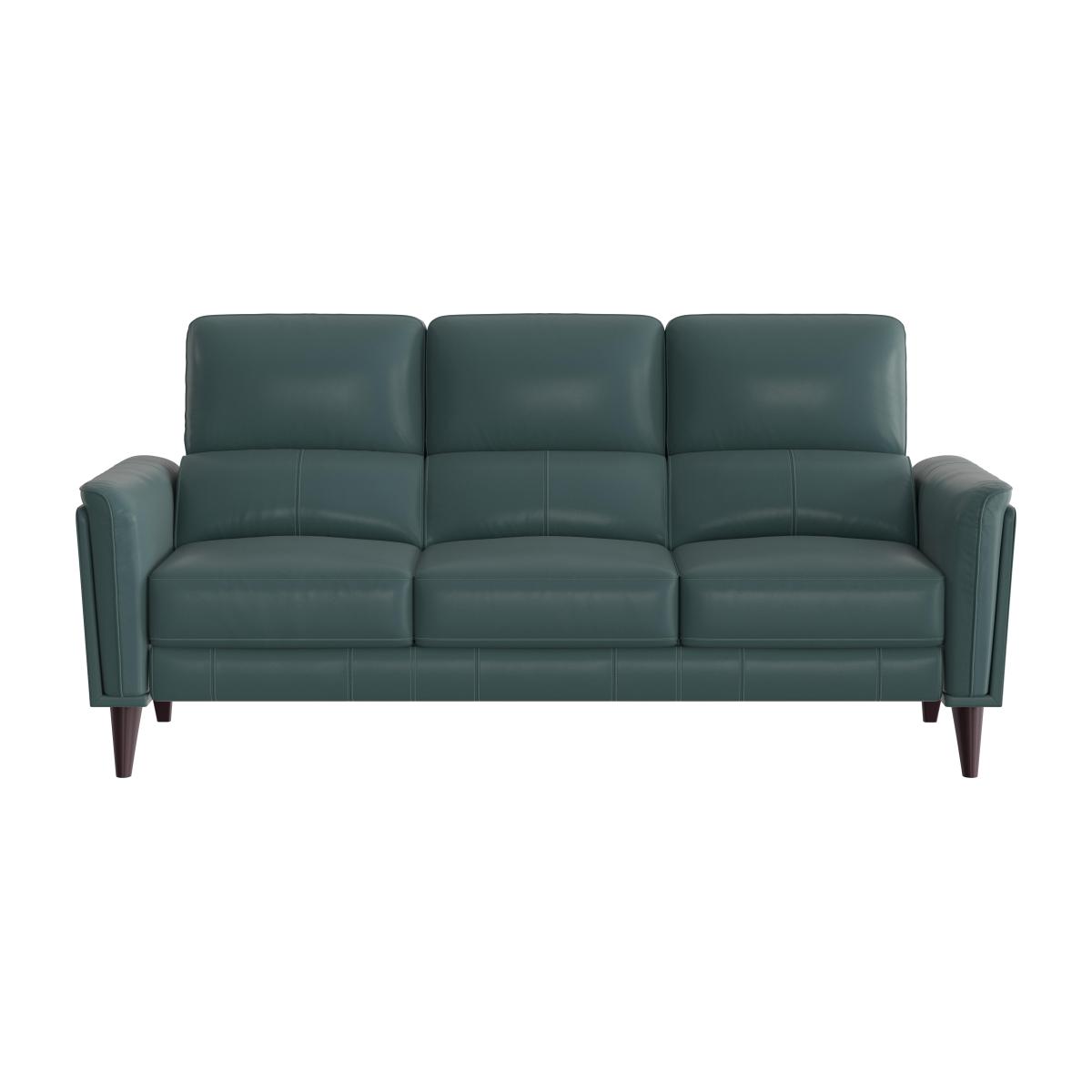 Compact Collection Klein 3 Seater NC Leather Sofa - NC Lake Green